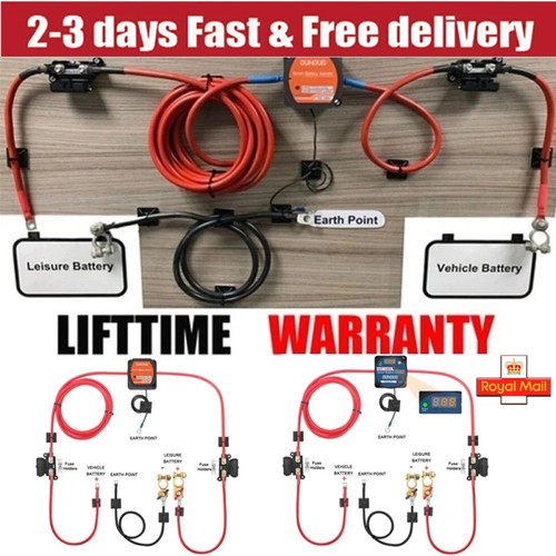 Split charge relay kit - 3/5/7m,