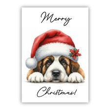 St Bernard Dog Christmas Dog