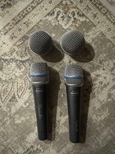 Shure Beta 57A Dynamic Microphone Dual Pack Used with Genuine 58 Grill