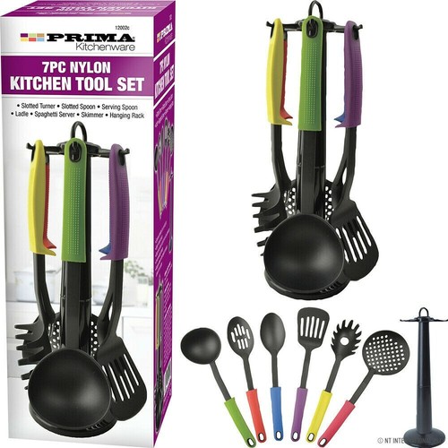 7pc nylon kitchen utensils - nylon,