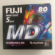 5 Fujifilm MD 80 mini discs are brand new and boxed