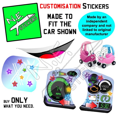 Replacement stickers sized - replacement, to