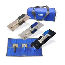 Refina Trowel Set Superflex / Plazi / Finatex & Holder TRIO Plastering Finishing