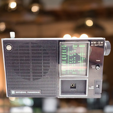 Vintage National Panasonic R-204 8-Transistor AM SW Shortwave Radio Japan Works