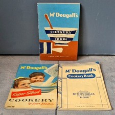 3 Vintage McDougall's Flour Cookery Books - G+
