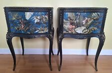 Decoupaged Vintage Bedside Tables