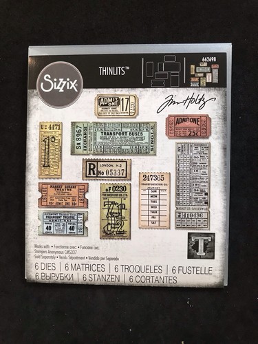Ticket booth stubs sizzix - sizzix, tim
