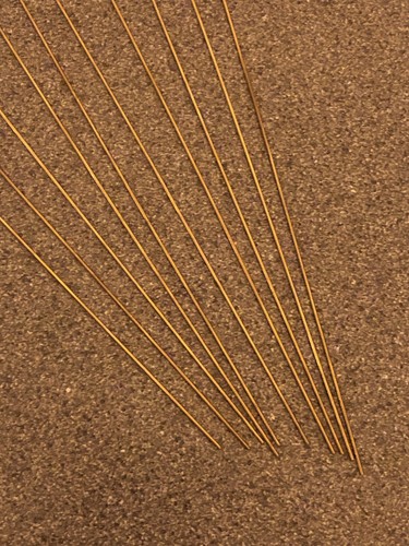 10pcs 1mm 300mm - solid, brass