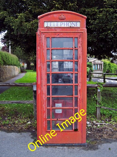 Photo 6x4 red phone box - box, maiden