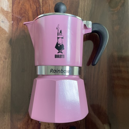 Bialetti rainbow pink moka pot - bialetti,