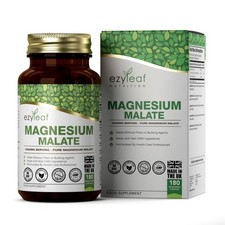 Magnesio Malato | 1000 mg per Dose 180 Capsules Alta Potenza Integratore