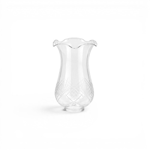 Crystal cut hurricane shade - cut,