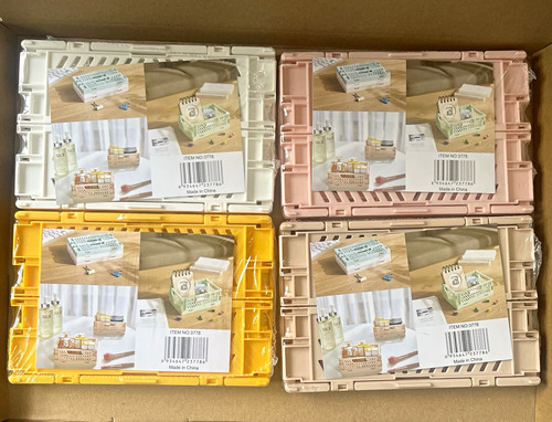Foldable plastic storage - 4x,