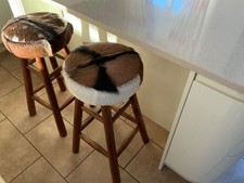 COWHIDE WOODEN BAR KITCHEN