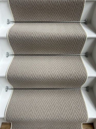 Herringbone stair runner 60cm - herringbone,
