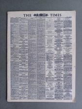 "THE TIMES" MINIATURE NEWSPAPER OCT 2ND 1963 ISSUE