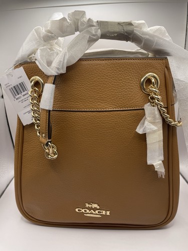 Coach leather cammie - leather, chain