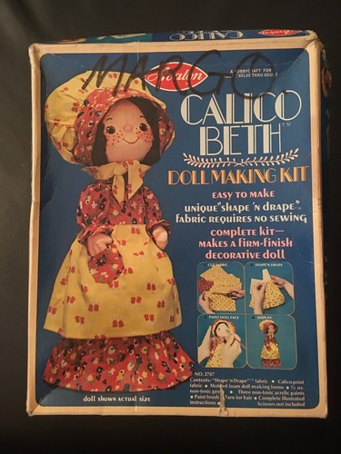 Vintage calico beth doll - calico,