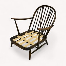 Ercol Windsor Easy Chair Model 203 Dark Finish New Webbing FREE UK Delivery