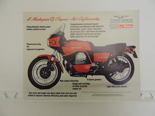 Vintage moto guzzi mans - le,