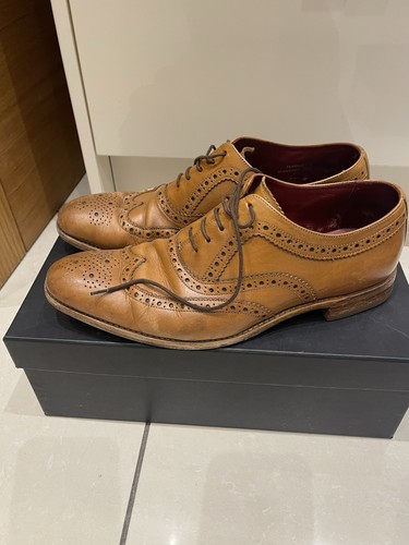 Loake tan burnished brogue - loake,
