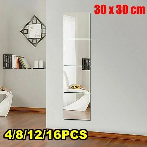 Large mirror tiles wall - tiles,