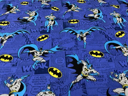 Batman fabric blue 100 - fabric,blue,, 100%