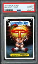 2022 Garbage Pail Kids GPK x MLB S2 Alex Pardee #2b Mike Trout Adam Bomb PSA 10