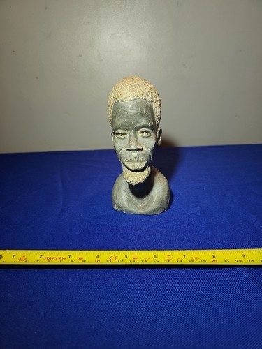 African stone bust hand - bust,