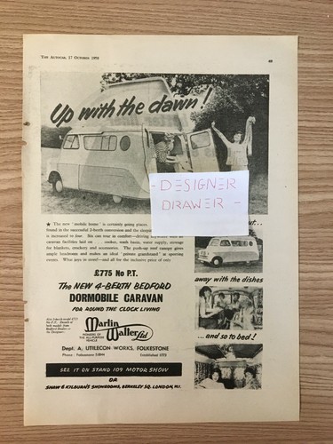 Dormobile caravan cars vintage - dormobile,