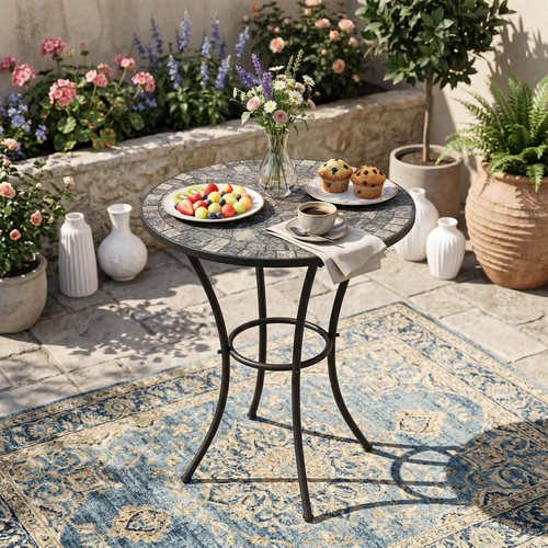 24inch mosaic table round - 24inch,