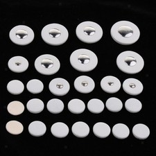 Set of 28 White Clarinet Pads