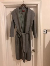 Max Mara long grey coat. Size