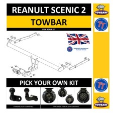 Towbar for Renault Scenic (Mark 2) 2003 to 2009 Pick Ur Kit Electrics Towball