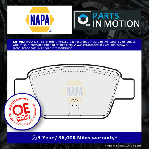 Brake pads set fits fiat - set, stilo