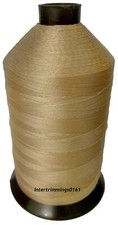 TOP QUALITY BONDED NYLON THREAD 20'S, 3000 METRES, DARK BEIGE, FREE P&P