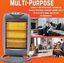 Halogen Heater 400W /800W/ 1200W 3 Power Settings