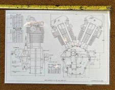 JAP engine V Twin Drawing car