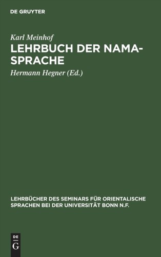 Meinhof hegner lehrbuch der - meinhof,