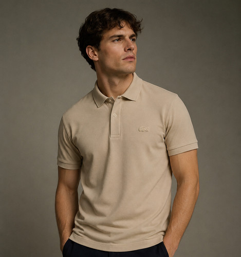 Lacoste men beige polo - lacoste,