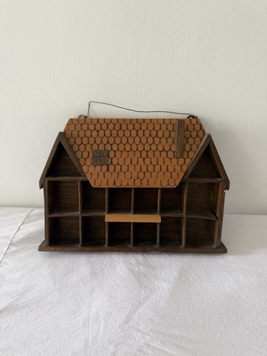 Thimble display case wooden - thimble,