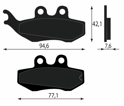 Front brake pads - front,