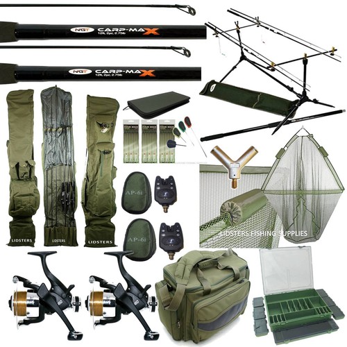 Carp fishing set rods - fishing, 2