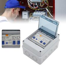 2 Way  Garage Consumer Unit Enclosure Fuse Box C16 30mA RCD MCB Fuse Box