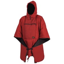 Helikon Swagman Roll Insulated Poncho Liner Hooded Climashield Apex Crimson Sky