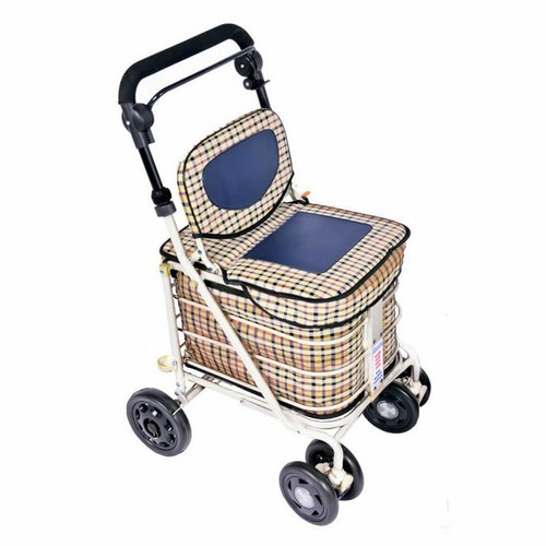 Shopping trolley with seat - trolley,