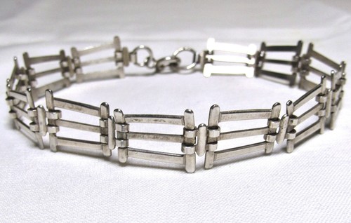 Sterling silver gate bracelet - gate,