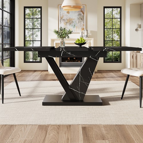 Extendable dining table - extendable,