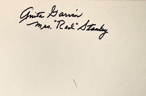 Anita garvin signed - garvin,