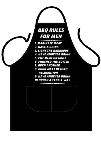 Black novelty apron bbq - black, apron,bbq